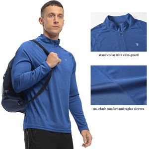 Heren Sport Shirt met Lange Mouwen - Ademend, Sneldrogend en UV-Bescherming