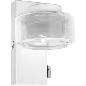 LEDVANCE ORBIS Flame wand- en plafondlamp met LED, wit, 5,5W, 350lm, 3000/4000K, kleurtemperatuur instelbaar via wandschakelaar (koud wit en warm wit), IP44 bescherming tegen vreemde voorwerpen en spatwater