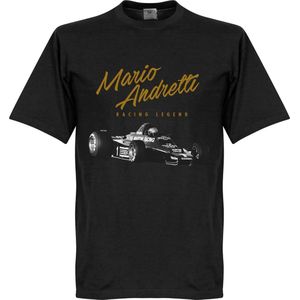 Mario Andretti T-Shirt - Zwart - 3XL