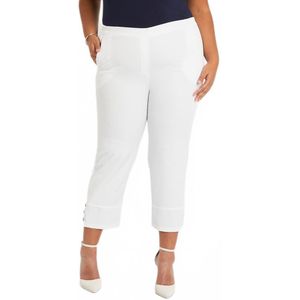 Rechte broek met semi-elastische tailleband