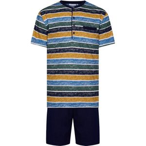 Pastunette Shortama Adventure - Katoen - Blauw/Multi - Gestreept - Maat S