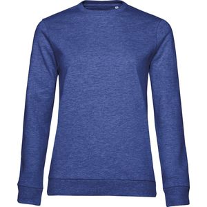 Sweater 'French Terry/Women' B&C Collectie maat L Heather Kobaltblauw