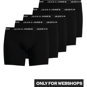 Jack & Jones Plus Size Boxershorts Heren JACHUEY 5-Pack Zwart - Maat 3XL