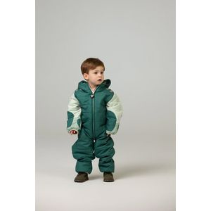 Ducksday - winterpak voor baby - Sneeuwpak - warm - waterdicht - winddicht - unisex - Breeze - Donkergroen - maat 80