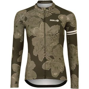 Striped Flower Fietsshirt Lange Mouwen Essential Dames