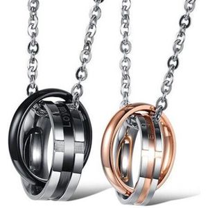 Loyal & Steadfast Ketting Set voor Hem en Haar - Valentijn Cadeautje voor Stellen - Schoencadeautjes Sinterklaas Cadeautjes Mannen