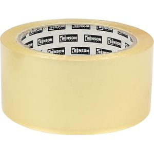 Benson Transparante verpakkingstape - Low noise - 66 m x 48 mm - Sterk klevend