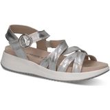 Caprice - 9-28705-44 - Sandaal - Zwart - G-breedte, Schachthoogte 6 cm, Klittenbandsluiting