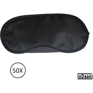 Slaapmasker zwart 50 stuks met neusflap - slaapmasker vrouwen - slaapmasker mannen - Slaapcomfort - oDaani