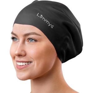 Badmuts lang haar, badmuts voor dames en heren, 100% siliconen badmuts, hoogwaardige kwaliteit, rekbare en comfortabele badmuts, verkrijgbaar in verschillende aantrekkelijke kleuren