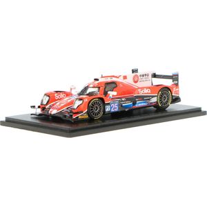 De 1:43 Diecast-modelauto van de Oreca 07-Gibson CEFC Manor TRS Racing #25 van de 24H LeMans in 2017. De chauffeurs waren R. Gonzalez jr / S. Trummer en V. Petrov. De fabrikant van het schaalmodel is Spark.