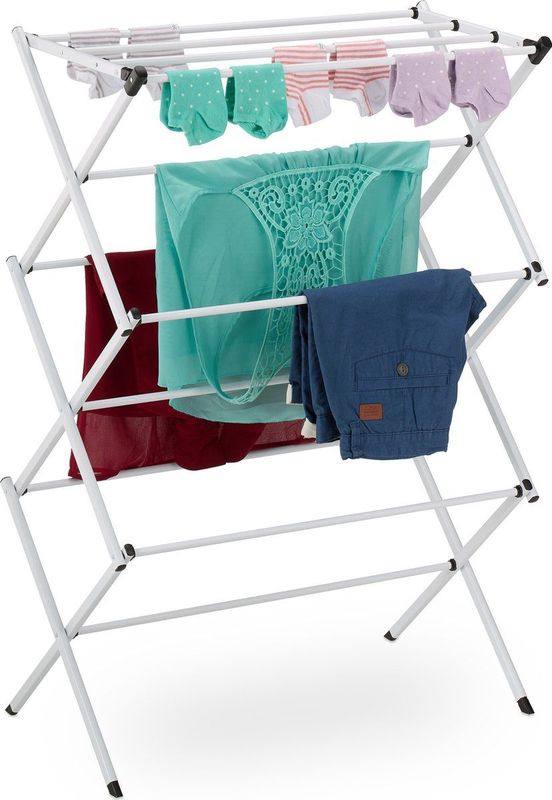 Droogrek - Wit - Inklapbaar - Tot 25 kg - 105x73x37 cm