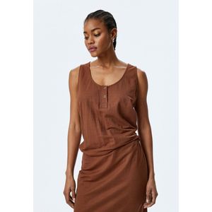 U-kraag Mouwloos Tanktop