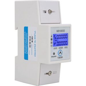 Digitaal display Energiemeter DDS015M Watt-urenteller Eenfasige elektriciteitsmeter - resetbaar - 230V