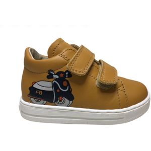 Falcotto velcro's navy vespa lederen sneakers Avispa Okergeel mt 20