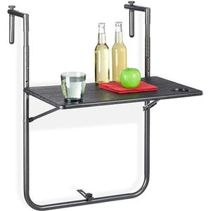 Equivera Balkontafel Hangend - Balkontafel Hangend - Balkontafel - Hangtafel - Klaptafel - Inklapbare Balkontafel - Verstelbare Balkontafel - Ophangbare Tafel