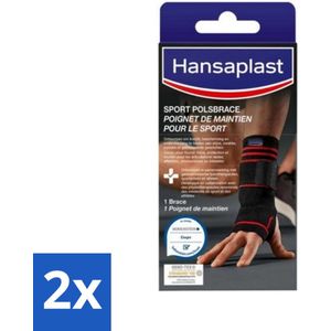 Hansaplast - Performance Sport Pols Brace - Polssteun - Zwart - Polsondersteuning