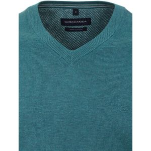 Casa Moda Heren Trui Met V-Hals Pima-Katoen 004430-183 Aqua - M