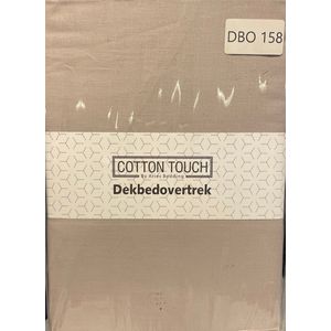 Cotton Touch Dekbedovertrek Tweepersoons 200x200/220 + 2 kussenslopen 60x70 Grijs 2