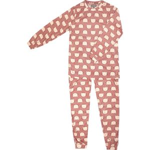 Cocodream Dames pyjama Art.691714 velours met print Roze - maat S