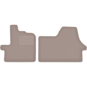 Beige velours matten voor: Citroen Jumper II bestelbus (2006-2014)