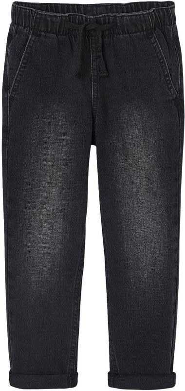 Vertbaudet - Wijde Jongensbroek - Jeans - Denim - Eenvoudig Aan Te Trekken