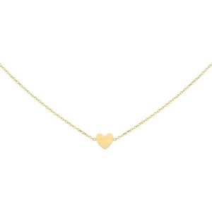 Mint15 Ketting klein hartje - Goud RVS/Stainless Steel