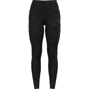 Odlo - Zeroweight Print Reflective - Leggings - Zwart - Reflecterende Details