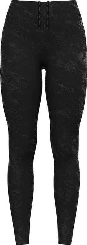 Odlo - Zeroweight Print Reflective - Leggings - Zwart - Reflecterende Details