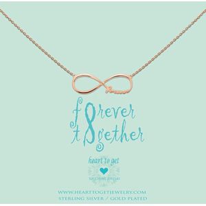 Heart to Get - Ketting met hanger - RoséGoudkleurig - Infinity