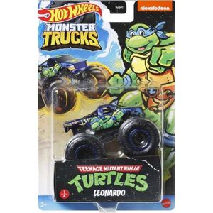 Hot Wheels truck Teenage Mutant Ninja Turtles Leonardo - monstertruck 9 cm schaal 1:64