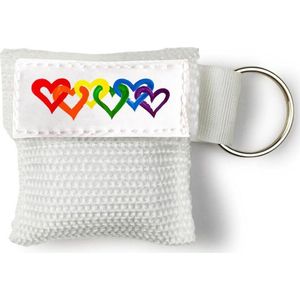 Kiss of Life - Beademingsmasker - Rainbow Love - Wit