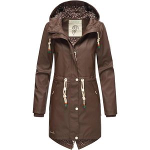 Dames regenjas parka met capuchon