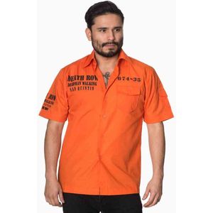Banned - DEATHROW Overhemd - XL - Oranje