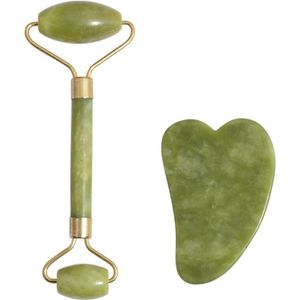Gezichtsroller en Gua Sha Set - Massagestenen voor Huidverzorging en Ontspanning van Lijnen en Rimpels