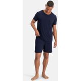 Bamboo Basics - Nolan - Pyjama Set - Navy - Korte Broek Heren