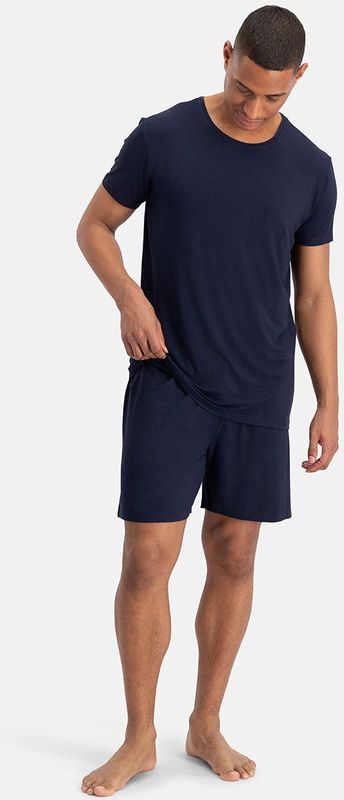 Bamboo Basics - Nolan - Pyjama Set - Navy - Korte Broek Heren