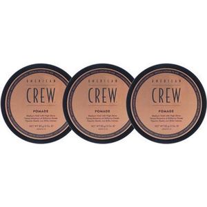 American Crew Pomade - medium Hold - 3x 85 gr
