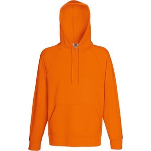 Fruit Of The Loom Heren Lichtgewicht Sweatshirt Met Capuchon / Hoodie (240 GSM) (Oranje)