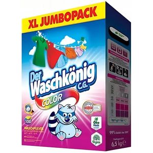 Der Waschkönig - Color - Waspoeder - Voor gekleurde was - 6,5 kg - 100 Wasbeurten