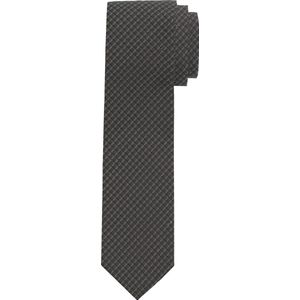 OLYMP smalle stropdas - zwart dessin - Maat: One size
