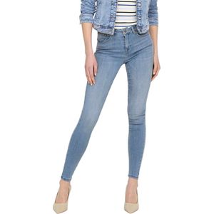 Only Jeans Onlpower Mid Push Up Sk Dnm Azg944 15228584 Special Bright Blue Demin Dames Maat - W26 X L34