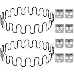 2 stuks reserveveren 787 cm met 8 S-clips - 40 draden diameter voor bank reparatieset - stoelen meubels interieurdecoratie auto.