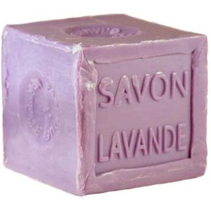 3x Authentieke Lavendel Marseille Zeep – Kubusvorm, Verrijkt met Etherische Olie (300 g)