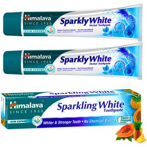 Himalaya Sparkly White Tandpasta - Kruidentandpasta - 2 x 75ml - Whitening Tandpasta - Tandpasta Zonder Fluoride