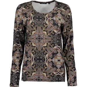 Blue Seven dames shirt zwart print LM - maat 38
