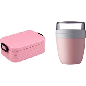 Mepal Take a Break Voordeelset Lunchbox & Lunchpot Roze