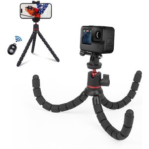 PULUZ Mini Octopus Flexibele Statiefhouder met Afstandsbediening voor SLR Camera's, GoPro, Mobiele Telefoon