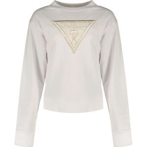 Guess Cn Lace Triangle Sweatshirt Wit XL Vrouw