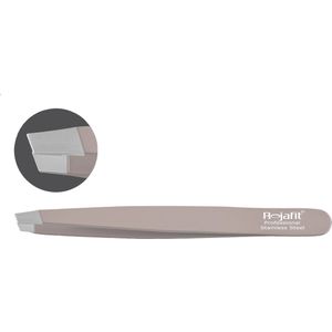 Rojafit Professionele Pincet schuin 9,5 cm-Tawny Birch